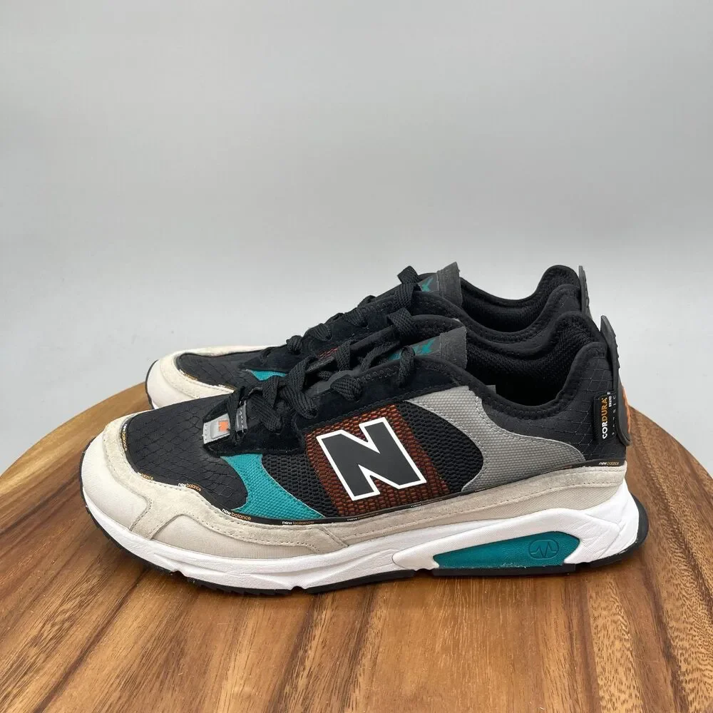 New Balance X-Racer Shoes Mens Size 11 D Black Teal Running Comfort Walking Gym